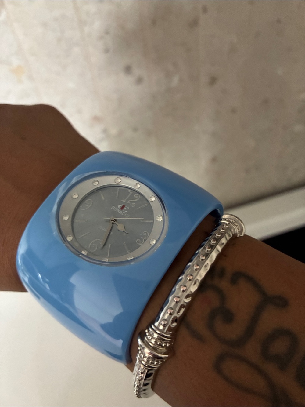 Blue Fashion Bangle Watch - Unbranded